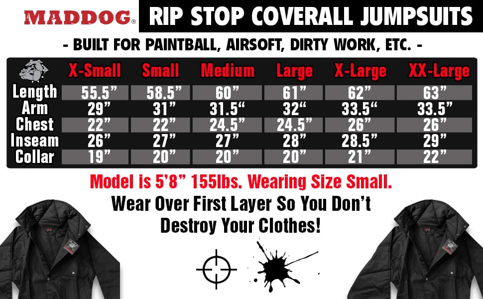 Maddog Tactical Paintball Rip-Stop Jumpsuit