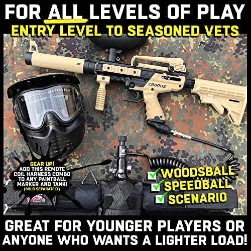 Maddog Paintball Harness with 4 Pods & Tank Remote Coil Combo